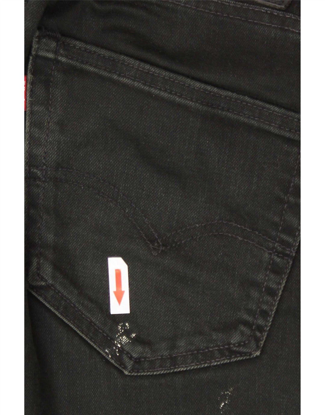 Męskie jeansy slim fit Levi's W34 L34 Czarna bawełna