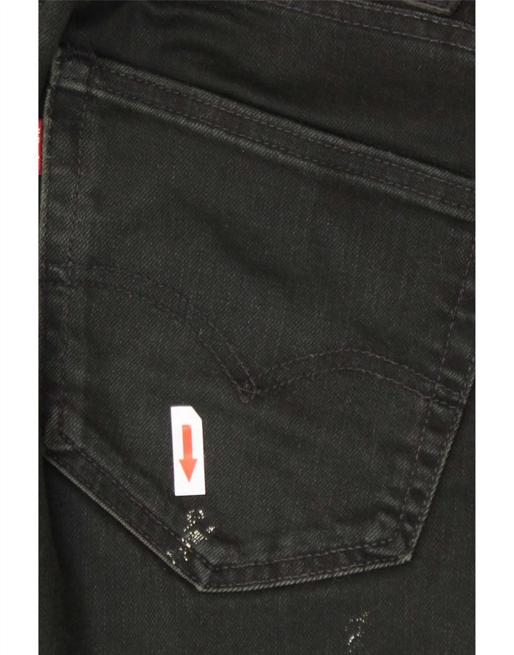 Męskie jeansy slim fit Levi's W34 L34 Czarna bawełna