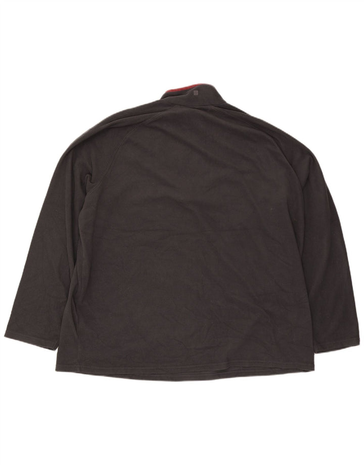 Męski sweter polarowy Mountain Warehouse z zamkiem błyskawicznym, 3XL, szary poliester