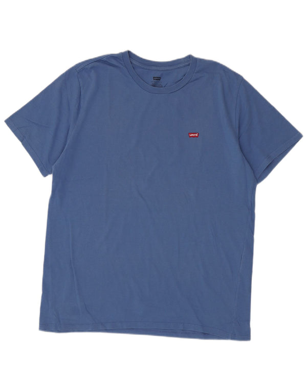 Męski T-shirt Levi's Top, duży, niebieski