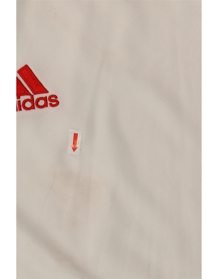 Adidas Męska koszulka Climalite Top 2XL Biały poliester