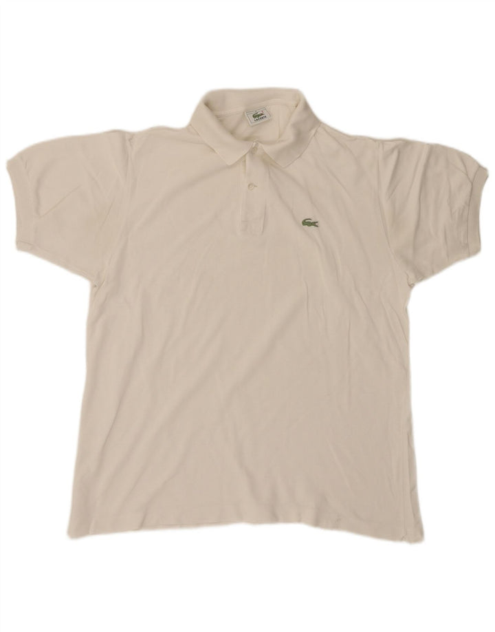 Męska koszulka polo LACOSTE, rozmiar 5, duża, beżowa