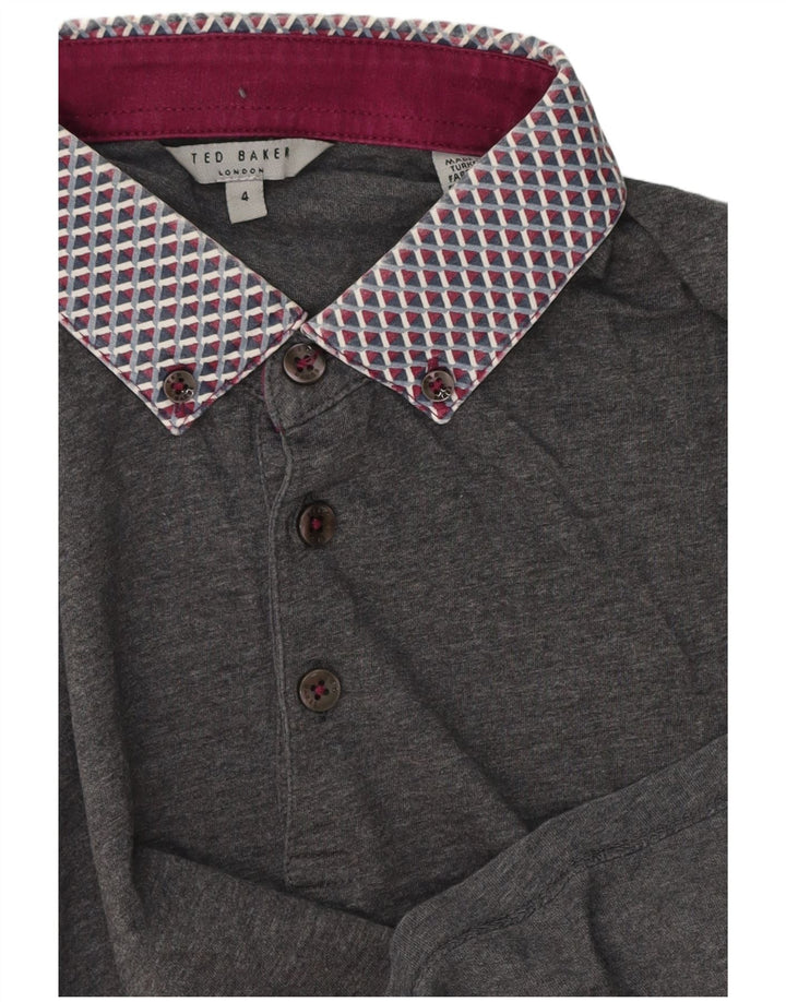Męska koszulka polo Ted Baker, rozmiar 4, duża, szara