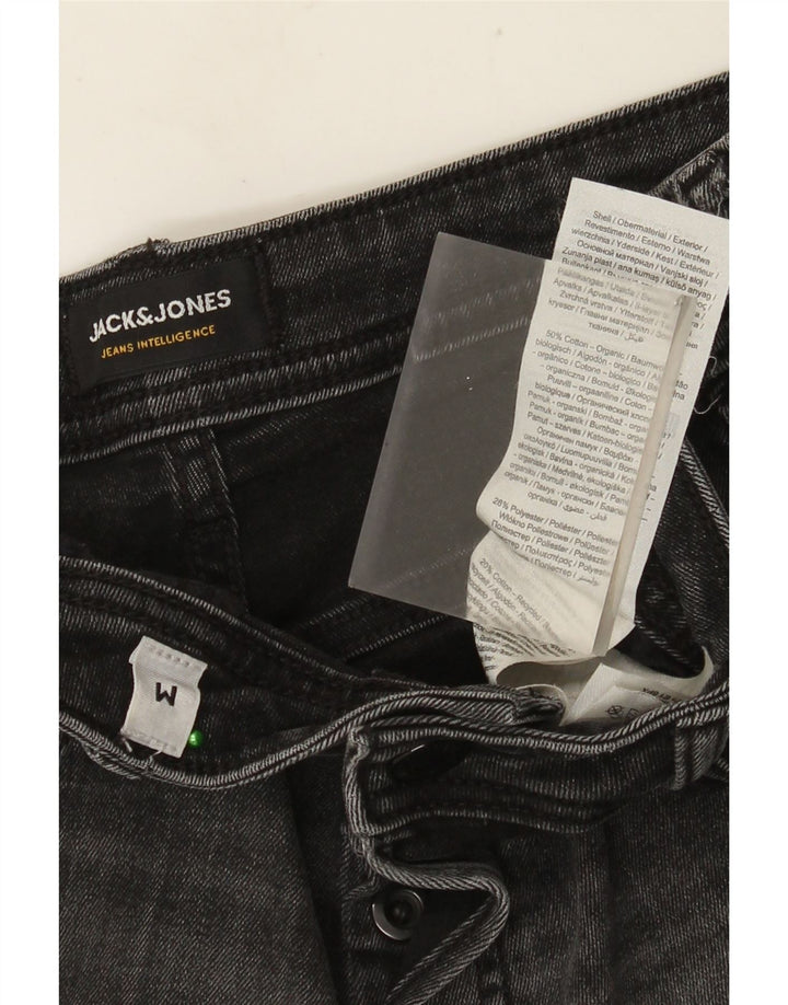 Męskie spodenki jeansowe JACK & JONES, średnie W32, szara bawełna
