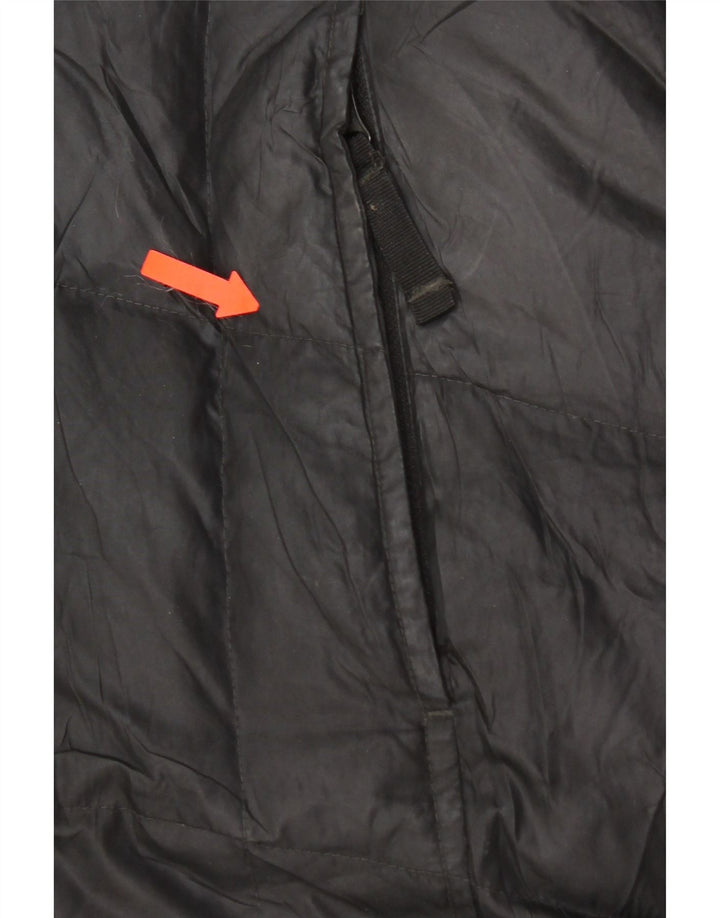Damski ocieplany płaszcz z kapturem Eddie Bauer UK 14, średni czarny poliester
