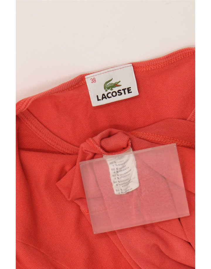 T-shirt damski Lacoste, rozmiar 38, średnia pomarańczowa bawełna