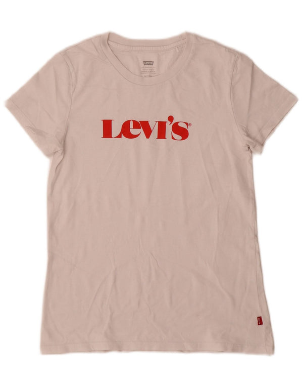 Damska koszulka z grafiką Levi's Top UK 6 XS, biała