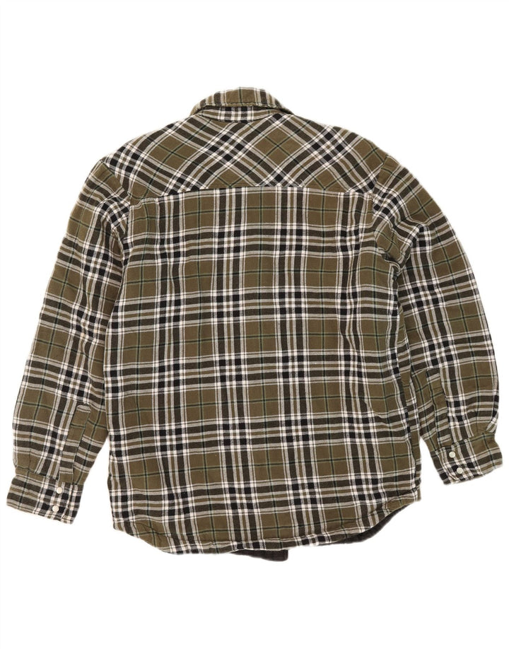 Męska koszula flanelowa Dickies drwal, mała bawełniana kratka khaki