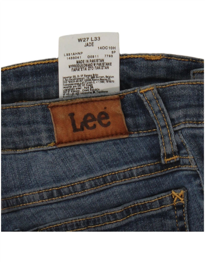 Damskie jeansy Lee Jade Slim W27 L33 Niebieskie bawełniane