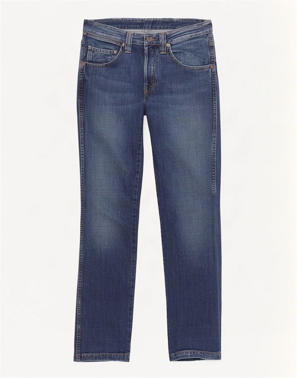 Damskie jeansy Wrangler Rockville Straight W30 L34 Niebieskie bawełniane