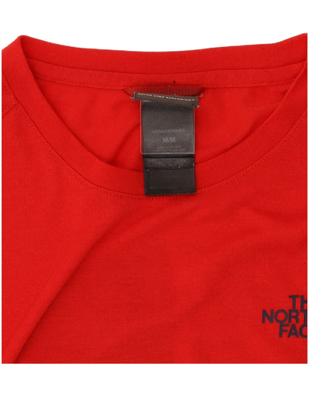 Męski T-shirt z grafiką The North Face, czerwony, poliestrowy