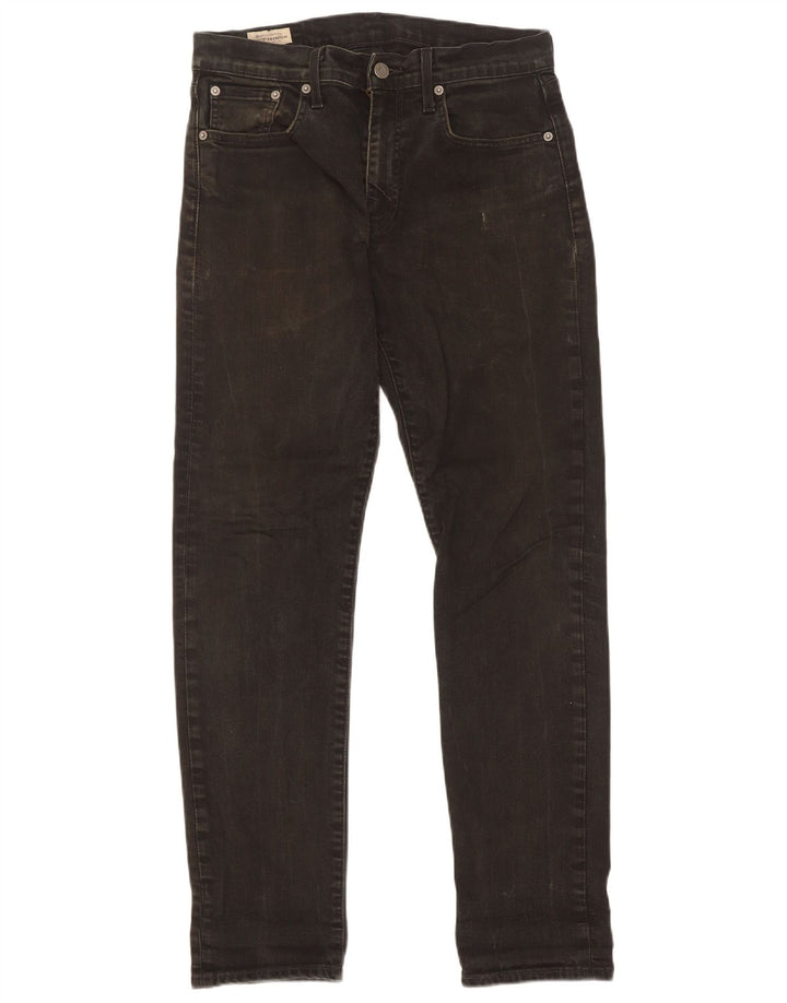 Męskie dżinsy Levi's 502 Straight W30 L32 Czarna bawełna