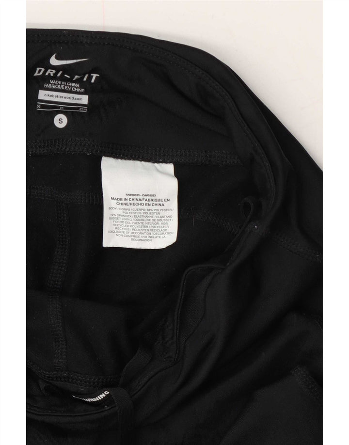 Damskie legginsy Nike Dri Fit UK 8, małe, czarne, poliestrowe