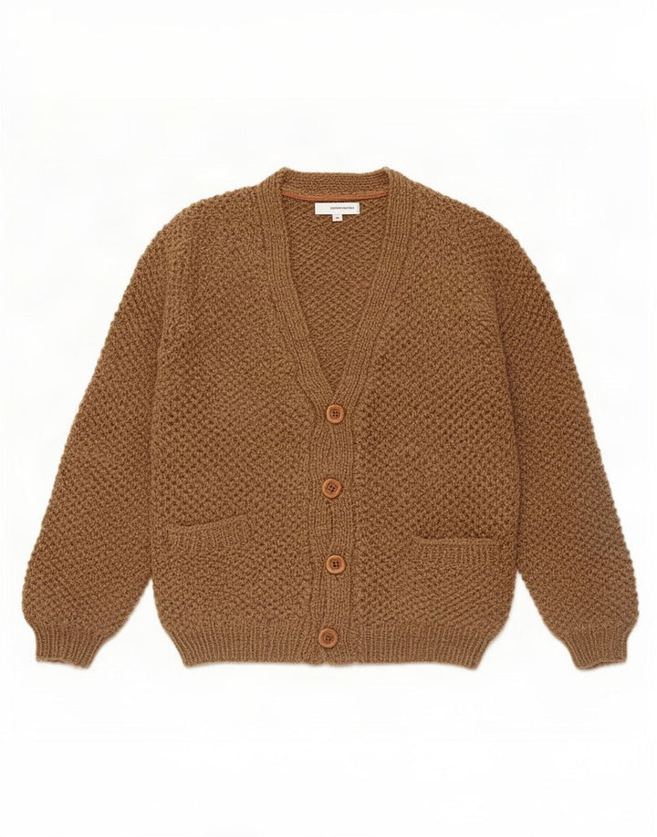 Sweter męski w stylu vintage, mały, brązowy