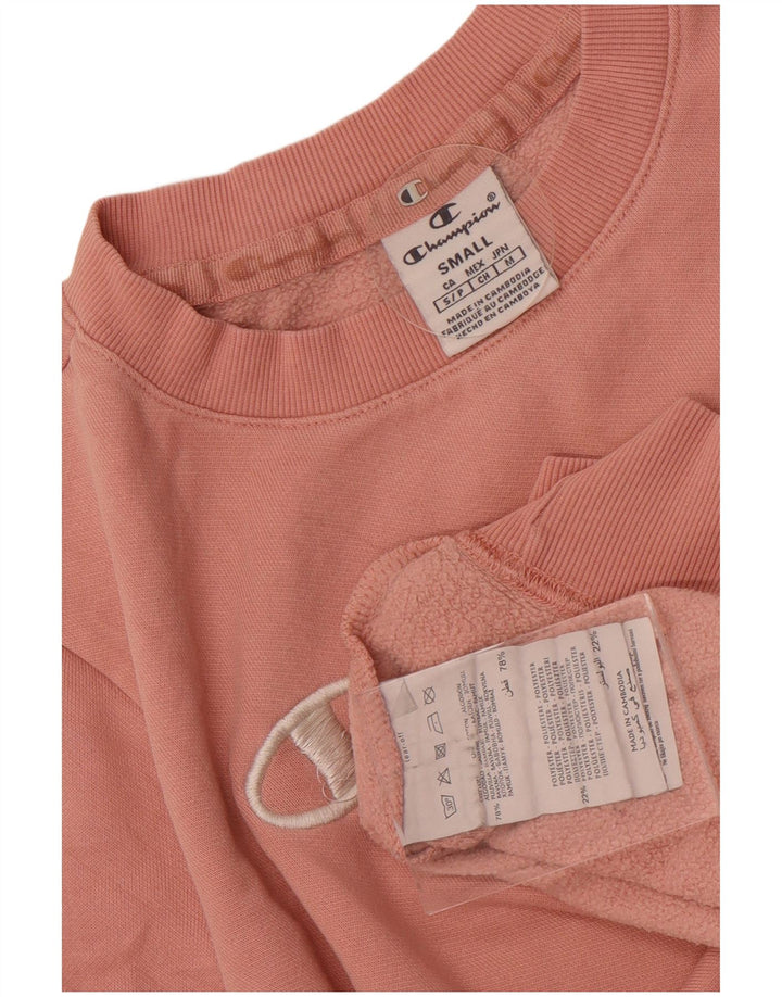 Damska bluza Champion Crop Graphic Oversized Sweter UK 10 Small Pink