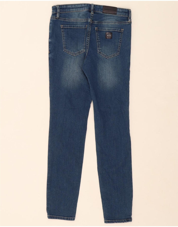 ARMANI EXCHANGE Womens Super Skinny Jeans W26 L26 Blue Vintage Armani Exchange and Second-Hand Armani Exchange from Messina Hembry 