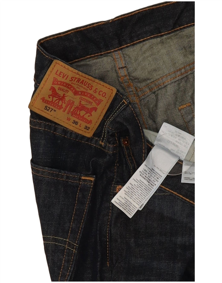 Męskie jeansy Levi's 527 Bootcut W36 L32 Granatowa bawełna