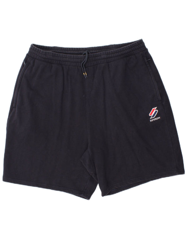 Męskie spodenki sportowe Superdry 2XL, granatowe, bawełniane