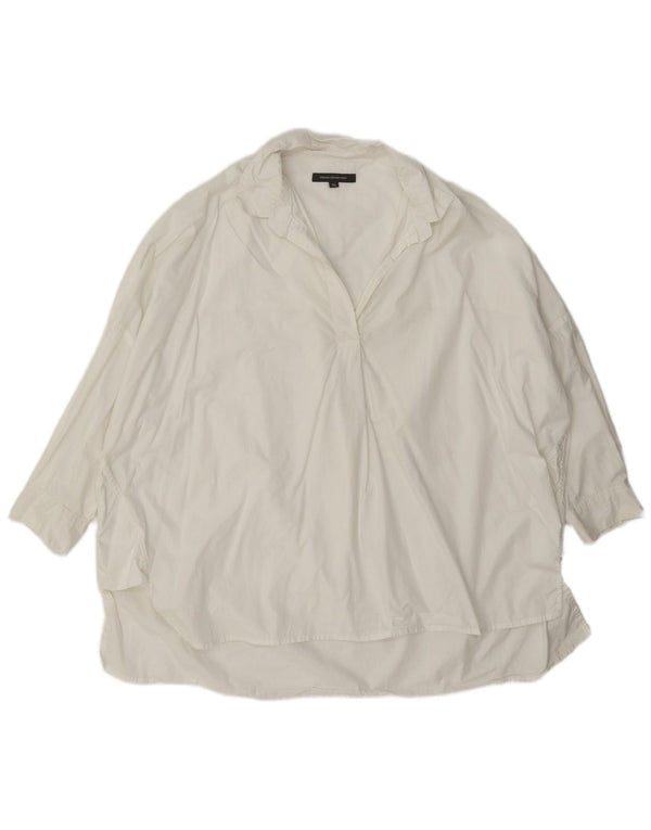 Damska koszula oversize z rękawem 3/4 French Connection UK 18 XL, biała