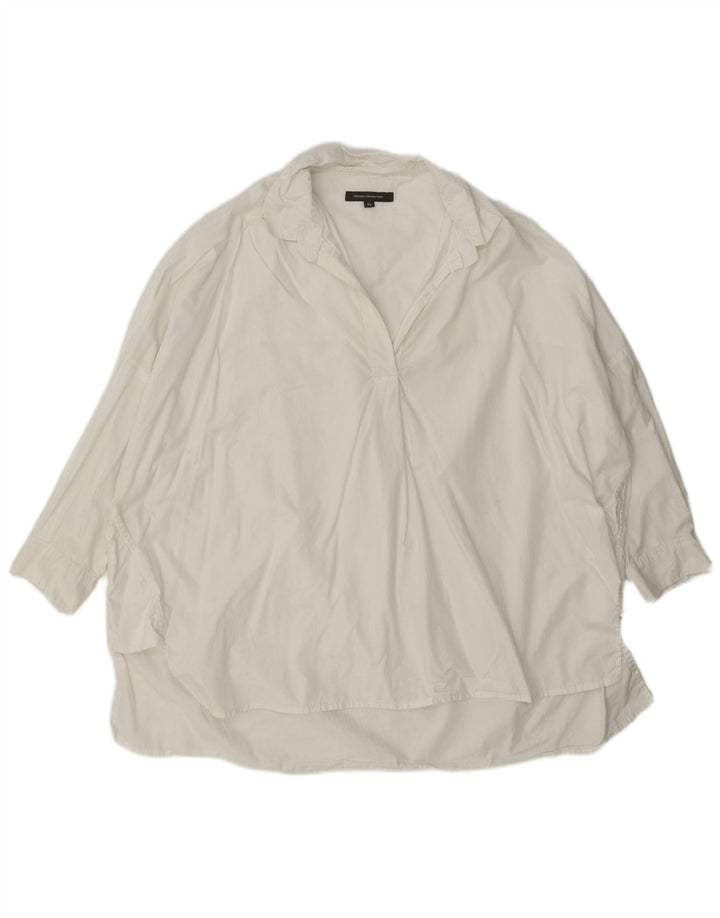 Damska koszula oversize z rękawem 3/4 French Connection UK 18 XL, biała