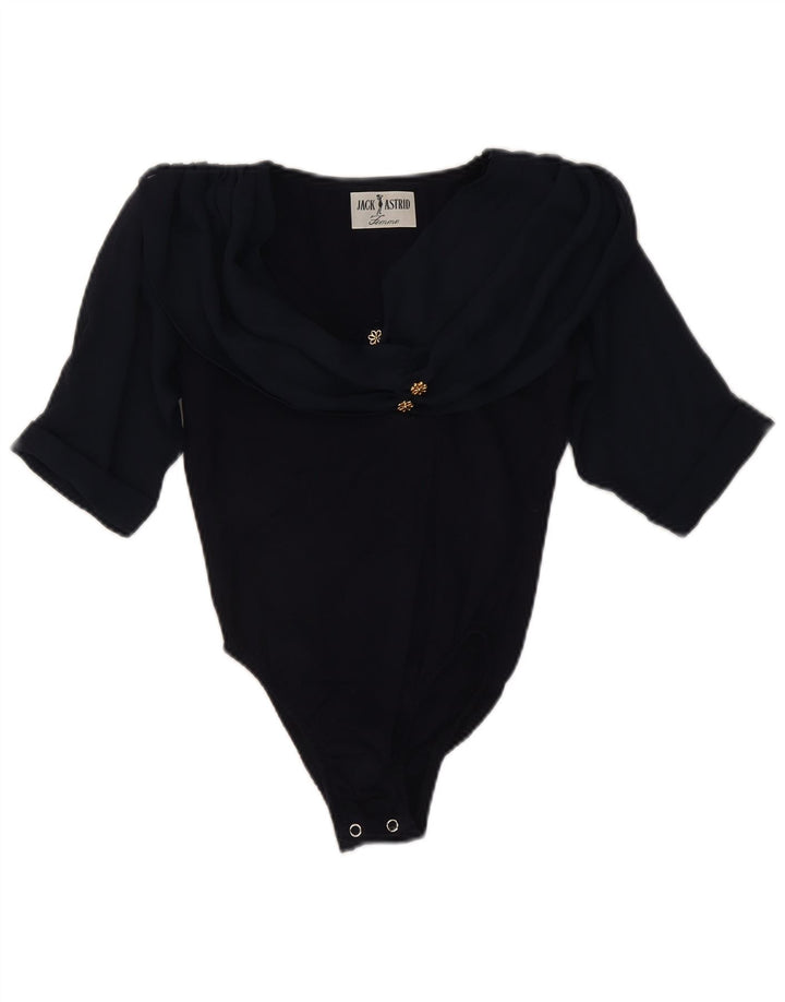 Body damskie w stylu vintage UK 8, małe, granatowe, w kwiaty