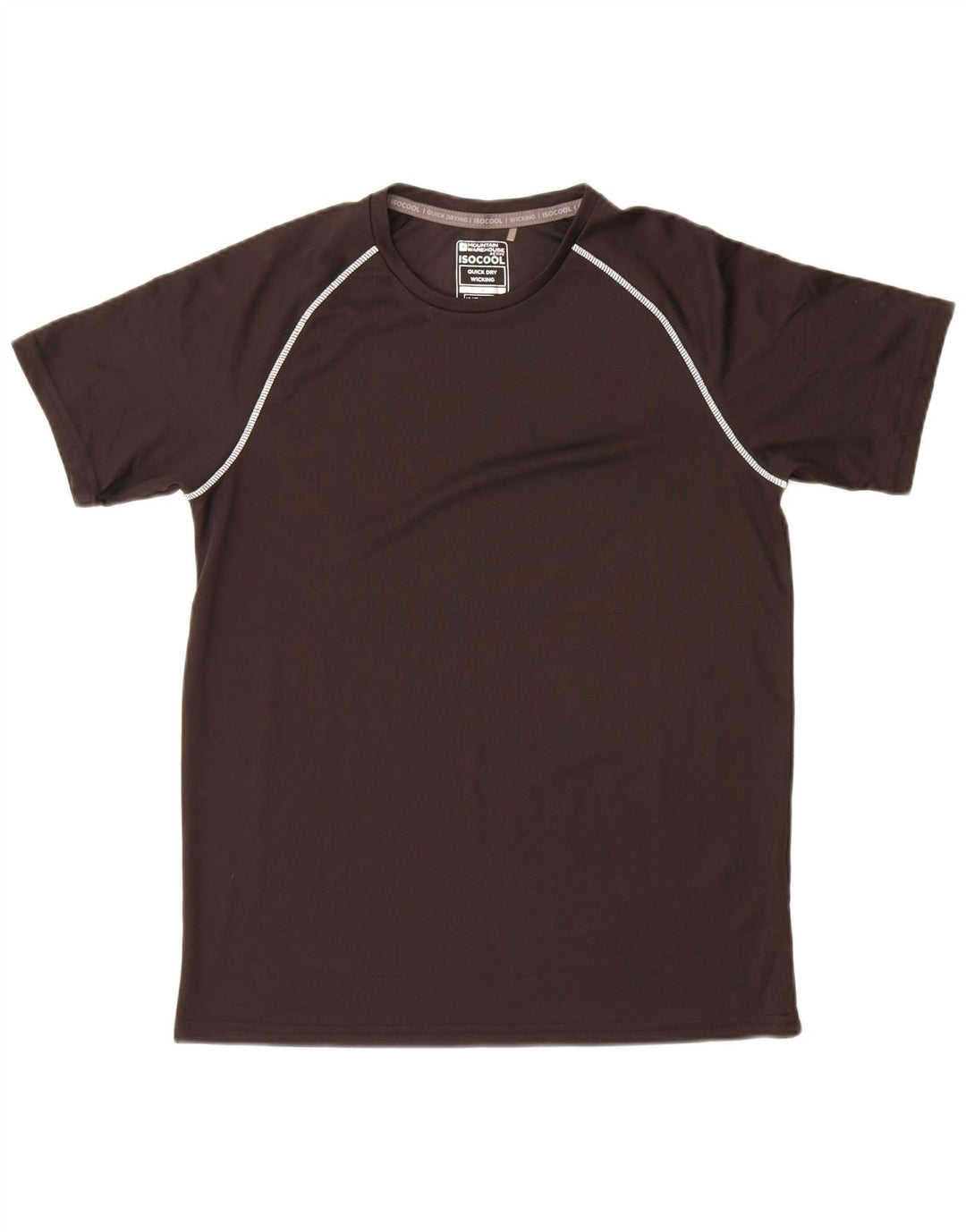 Męski T-shirt Mountain Warehouse IsoCool, średni czarny poliester