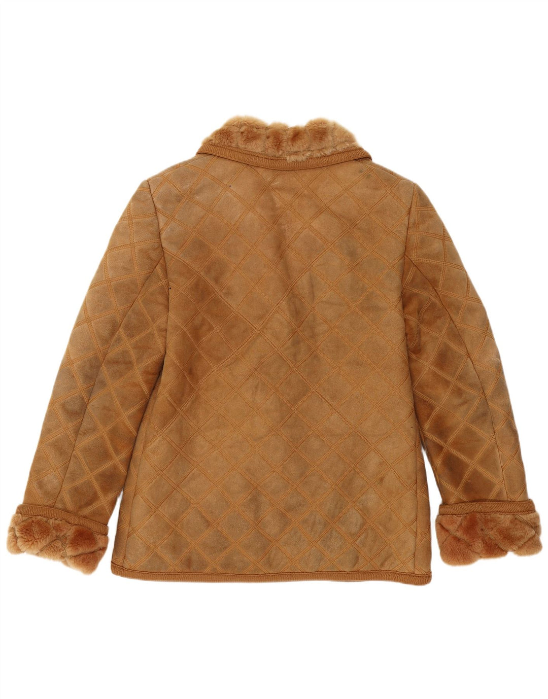 Damska kurtka shearling Rupp & Taureck Couture UK 14, średni brąz