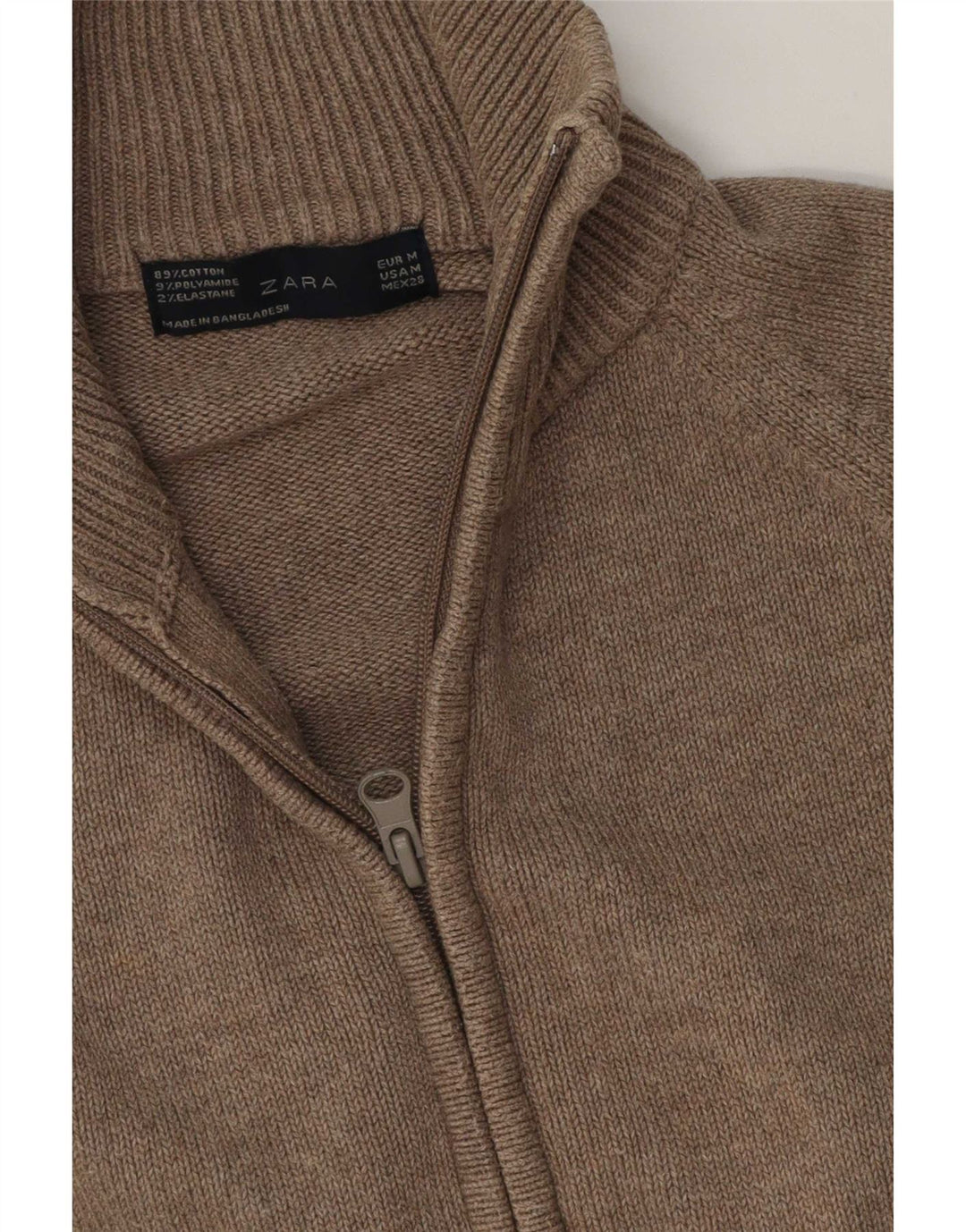 Sweter damski Zara UK 14, średnioszary, bawełniany