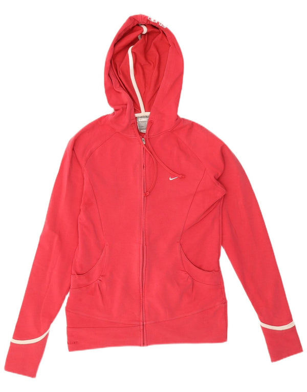 Damski sweter z kapturem Nike Studio Zip UK 8/10, mały, czerwony, bawełniany