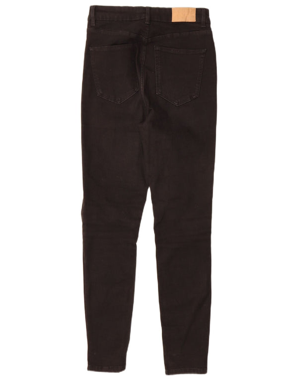 Damskie jeansy skinny marki Zara, średnie W28 L28, czarne