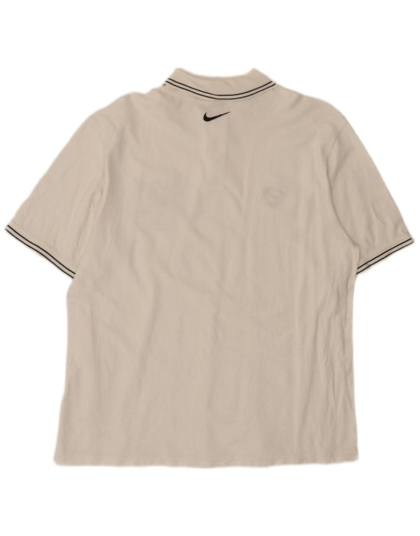 Męska koszulka polo Nike Graphic XL, biała, bawełniana