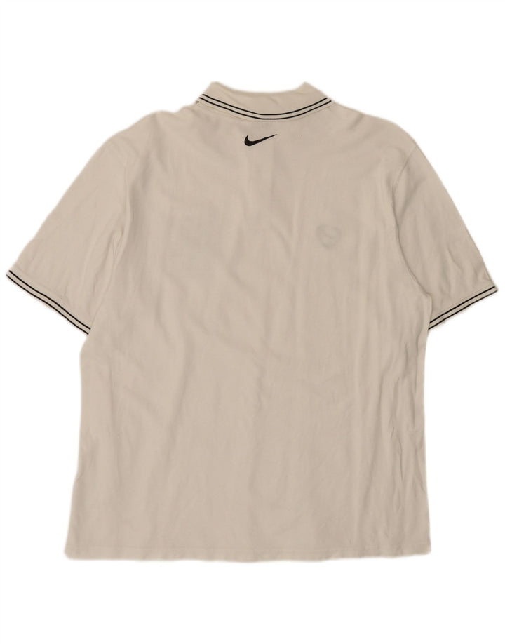Męska koszulka polo Nike Graphic XL, biała, bawełniana
