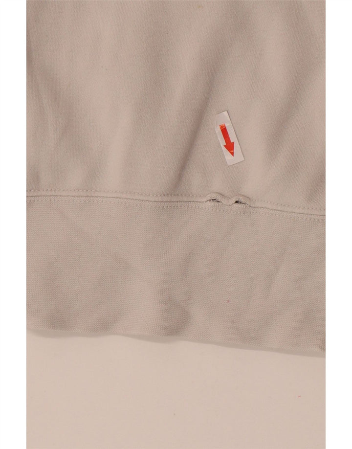 Męski sweter z kapturem Nike z grafiką, mały, biały, bawełniany