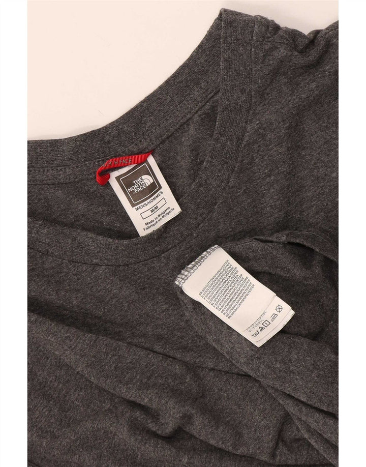 T-shirt męski The North Face, średnioszary, bawełniany w cętki