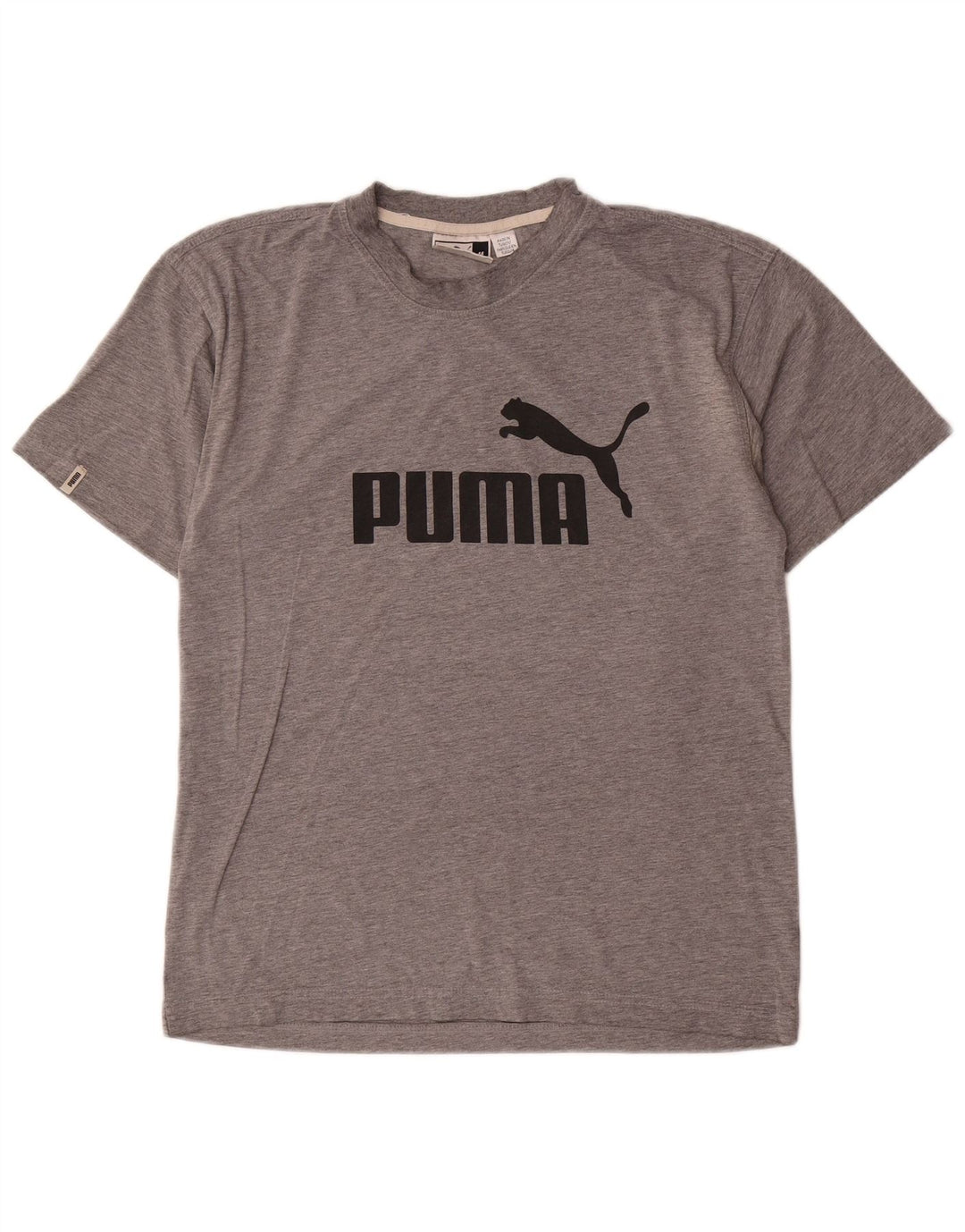 Męski T-shirt z grafiką Puma, średni szary, nakrapiany