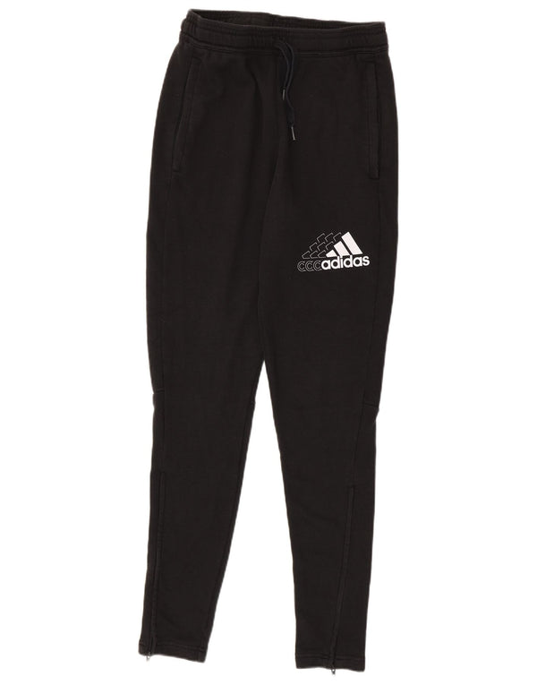 Męskie spodnie dresowe ADIDAS, małe, czarne, bawełniane
