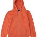 Damski sweter oversize Superdry z kapturem i zamkiem, UK 12, średni pomarańczowy, bawełniany