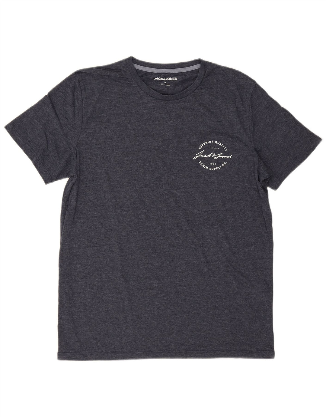 T-shirt męski Jack & Jones, średni, granatowy, bawełniany