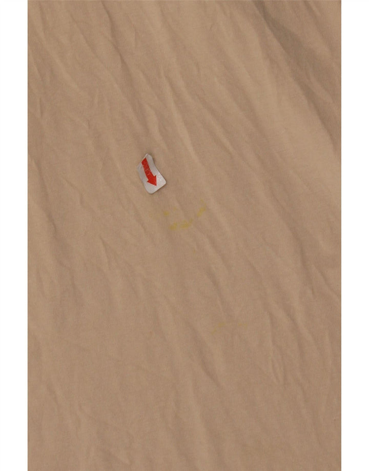 Męska koszulka z grafiką JACK & JONES, XL, beżowa, bawełniana