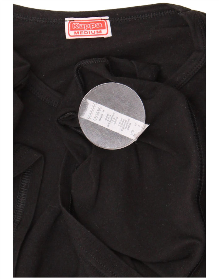 Męska koszulka Kappa Top, średnia czarna bawełna