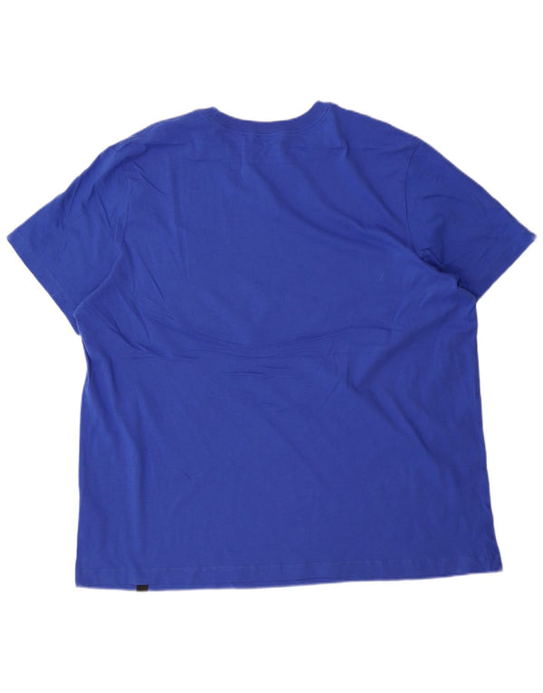 Męska koszulka z grafiką Nike, 2XL, niebieska, bawełniana