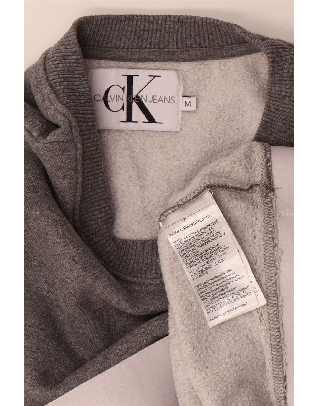 Damska bluza Calvin Klein Jeans Crop UK 14, średni szary