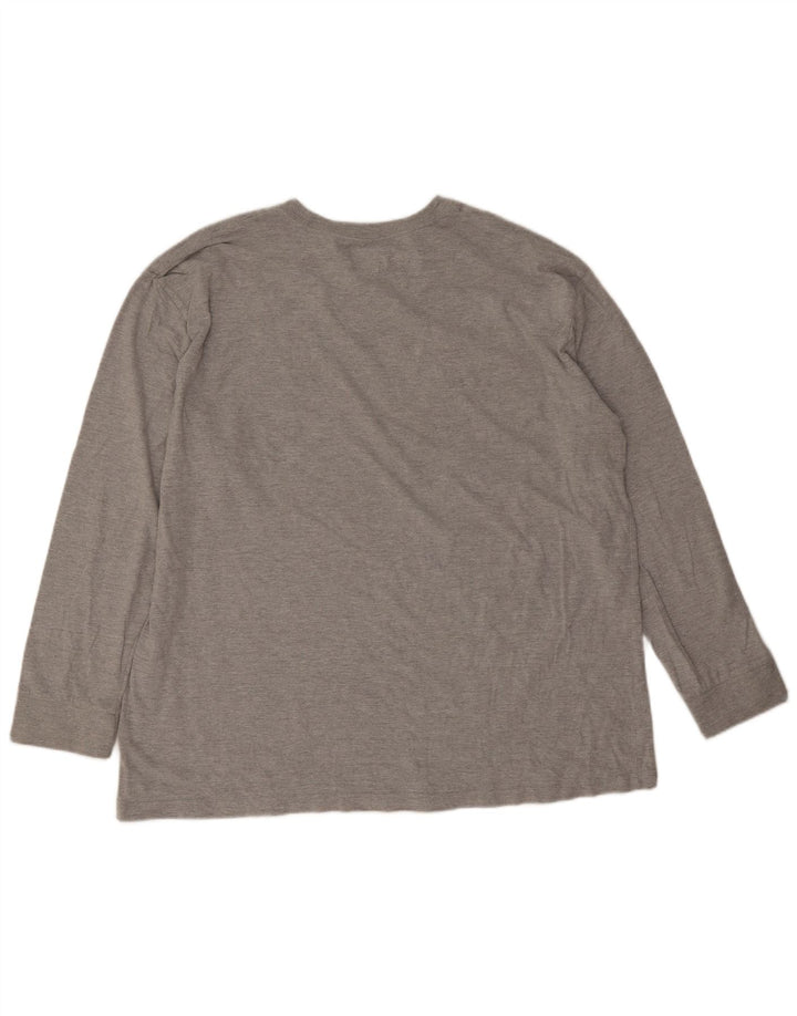 Męski top Dickies z długim rękawem 2XL, szara, nakrapiana bawełna