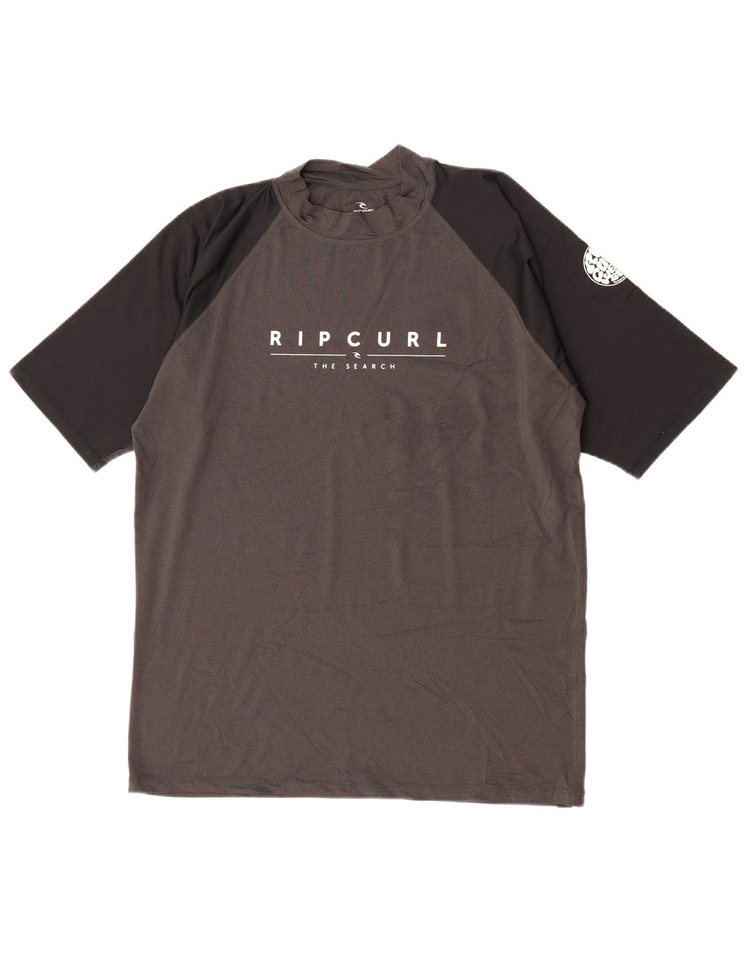 Męski T-shirt z grafiką Rip Curl o swobodnym kroju, duży, szary