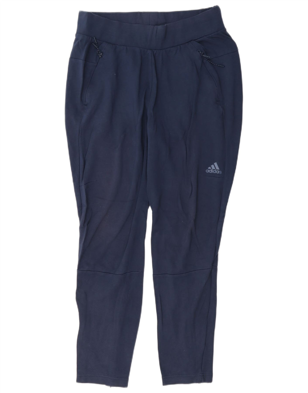 Damskie spodnie dresowe Adidas UK 14, duże, granatowe