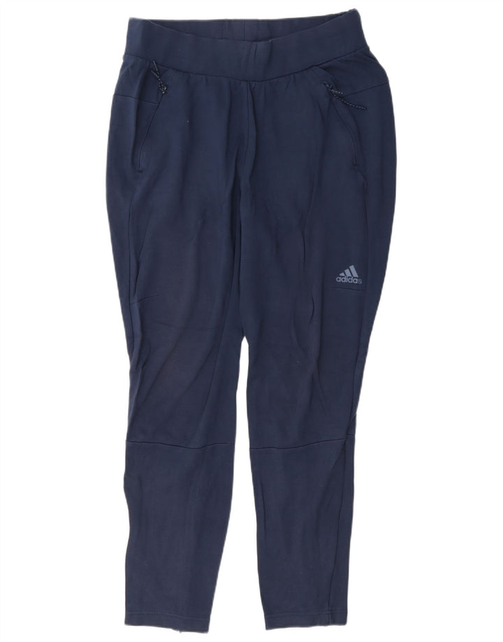 Damskie spodnie dresowe Adidas UK 14, duże, granatowe