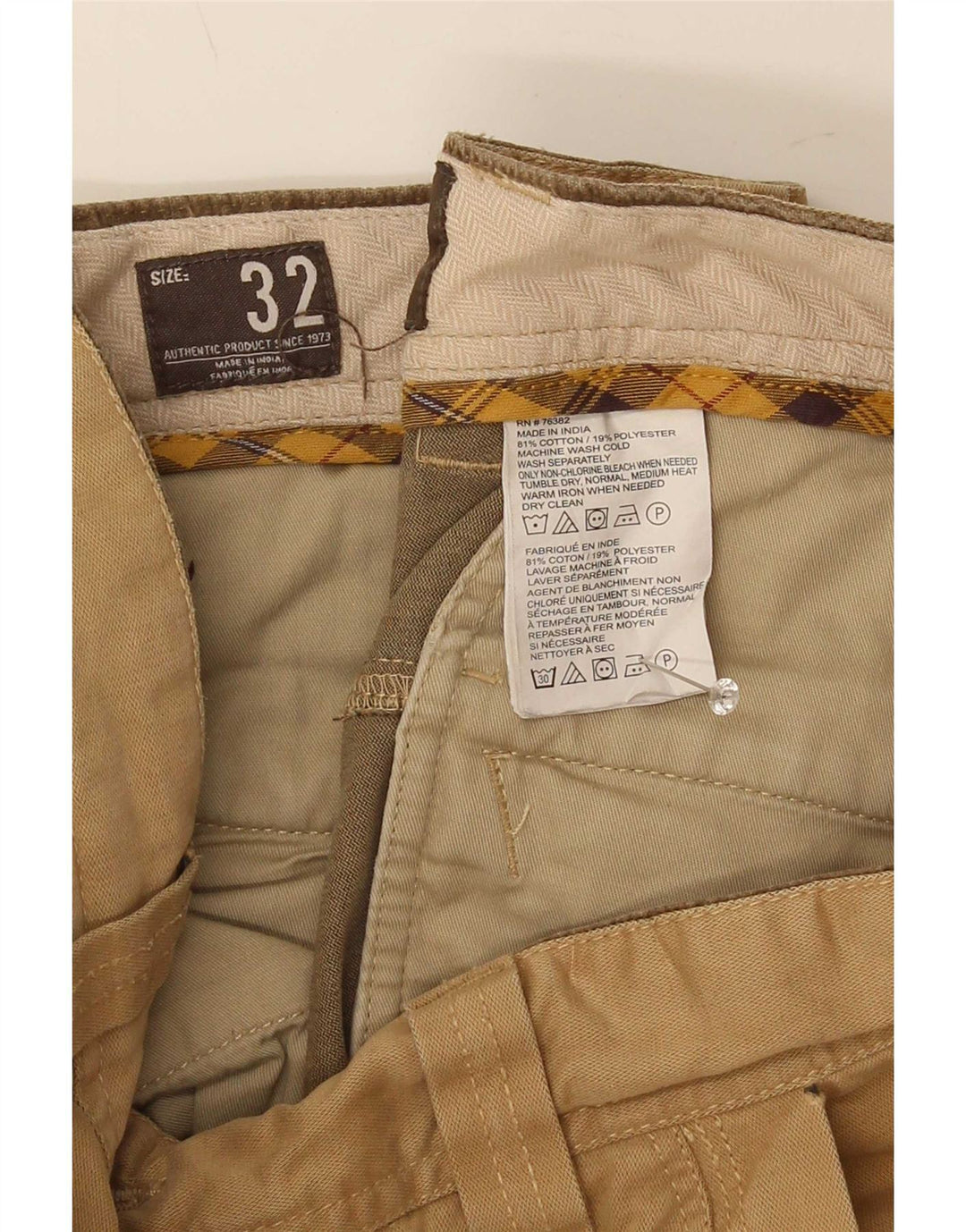 Męskie spodnie cargo Timberland W32 L33 Khaki, bawełna