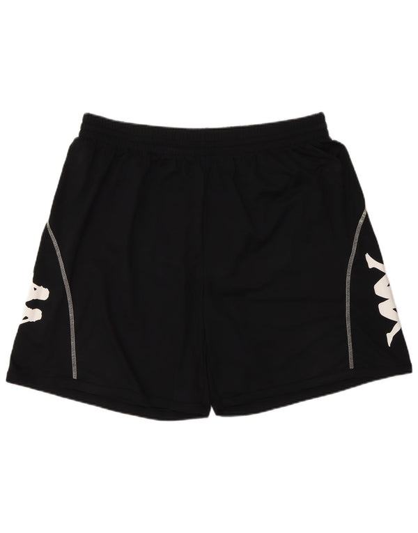 Kappa Mens Graphic Sport Shorts XL  Black Polyester
