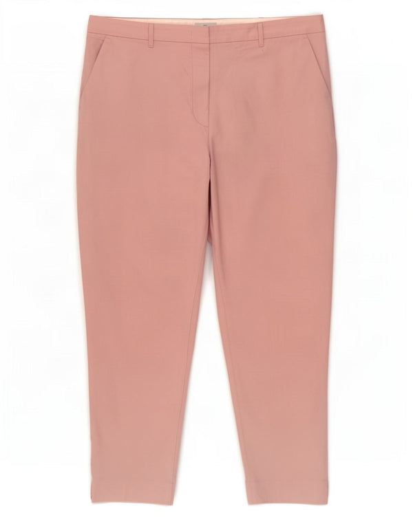 Marks & Spencer Damskie zwężane spodnie chino UK 18 XL W38 L27 Różowa bawełna