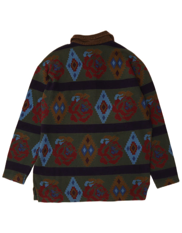 Damska koszulka polo do rugby Johnny Lambs Longline IT 42 Medium Green Aztec